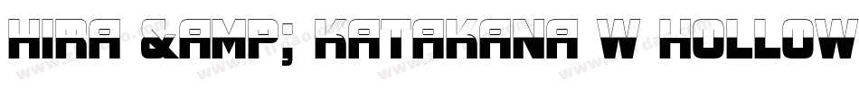 Hira & Katakana W Hollow字体转换
